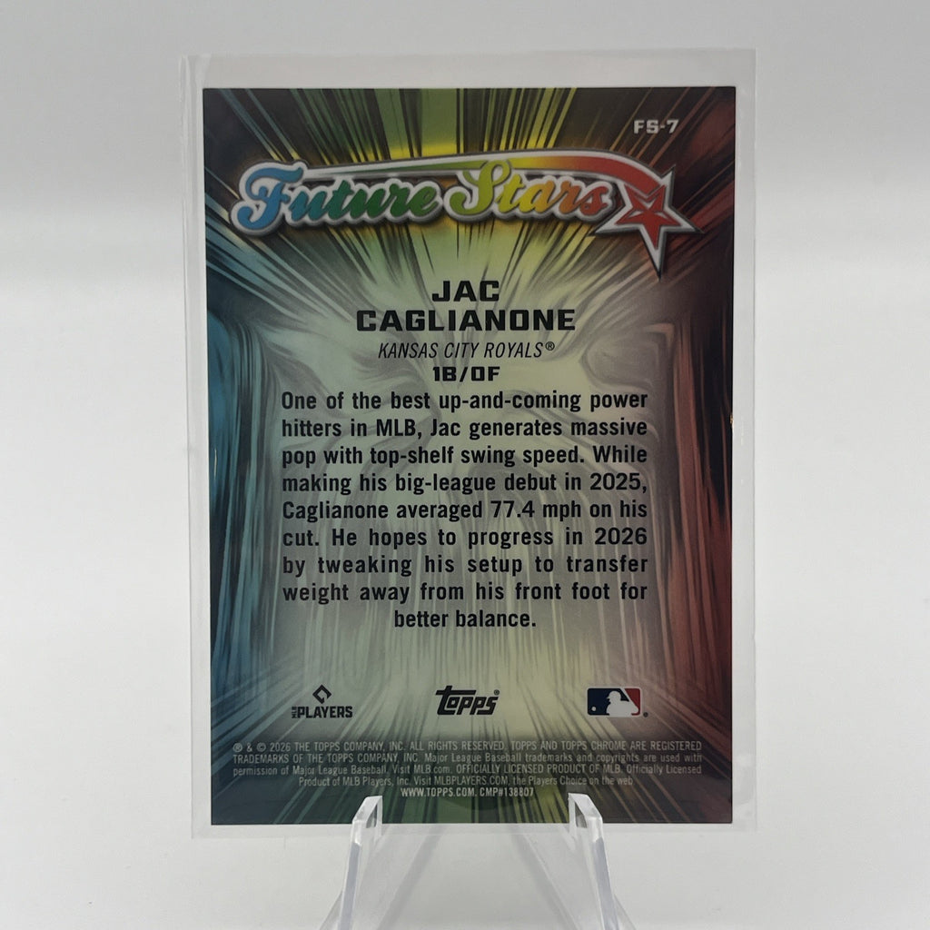 2026 Topps Chrome Future Stars Gold Jac Caglianone RC FS-7 /50