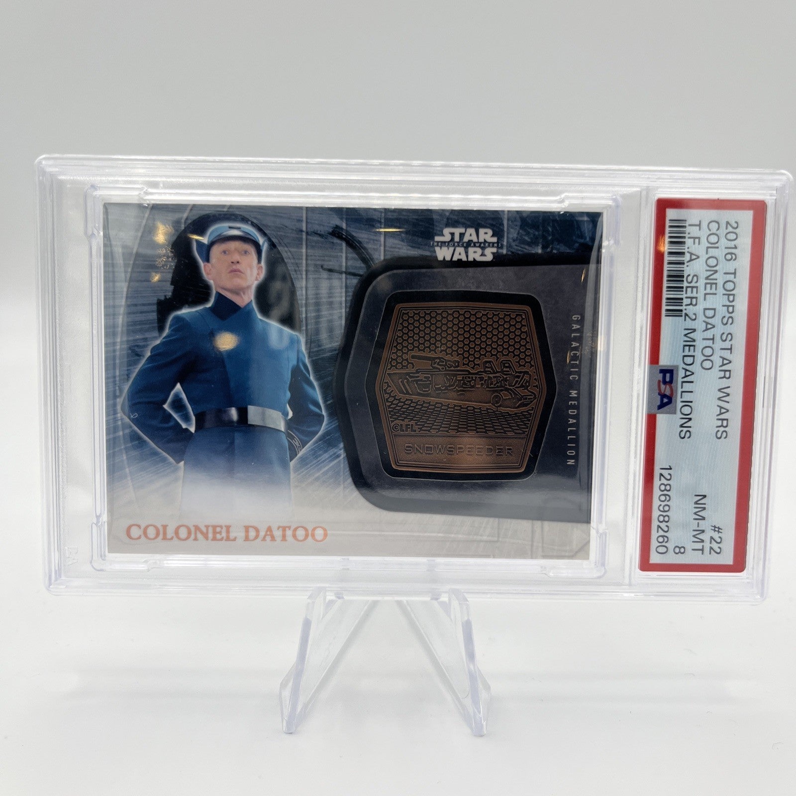 Topps Star Wars The Force Awakens Colonel Datoo Galactic Medallion Card