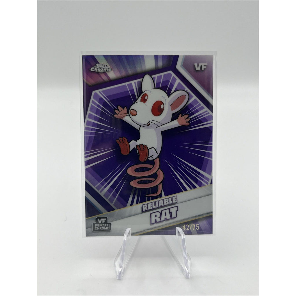 2026 Topps Chrome VeeFriends First Chrome Reliable Rat Purple Refractor /75