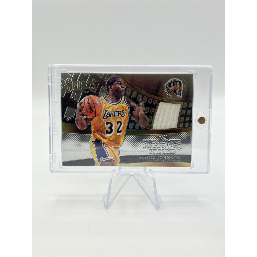 2014-15 Panini Select Magic Johnson HOF Patch #/149 (GAME WORN)