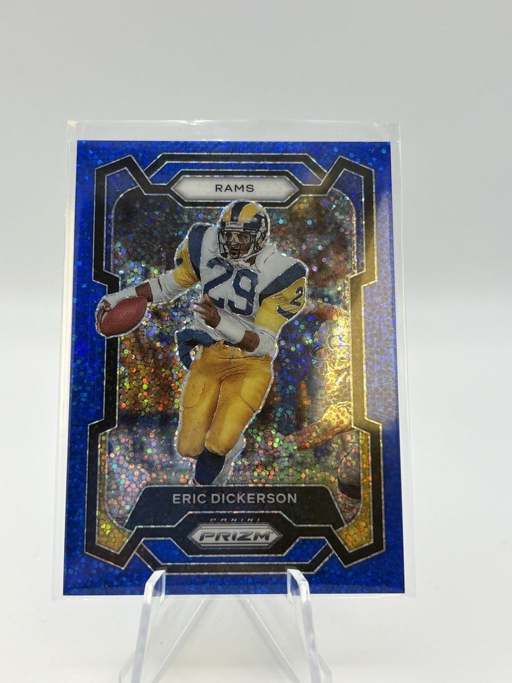 2024 Panini Prizm - Eric Dickerson #173 Blue Sparkle Prizm /96