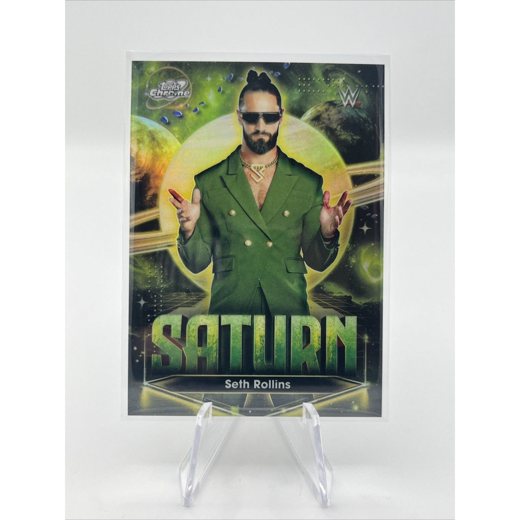2026 Topps Chrome Cosmic WWE  PPST-3 Seth Rollins Planetary Pursuit Saturn
