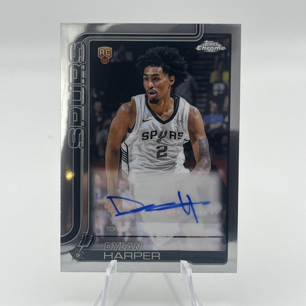 2025-26 Topps Chrome Dylan Harper Auto Spurs RC Rookie Autographs #TCAR-DH