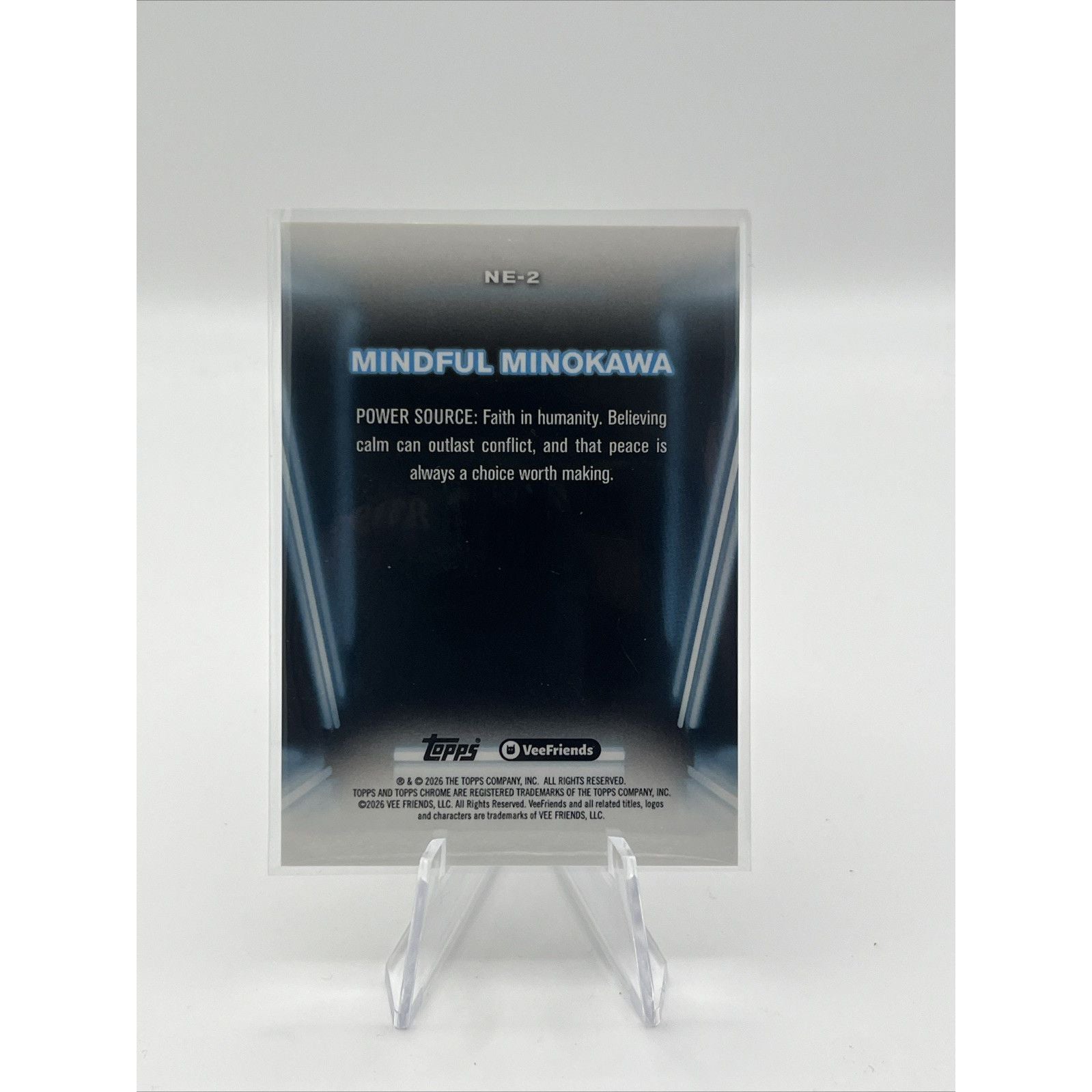 Mindful Minokawa 2026 Topps Chrome VeeFriends Neon Lights Refractor 4/5 SSP