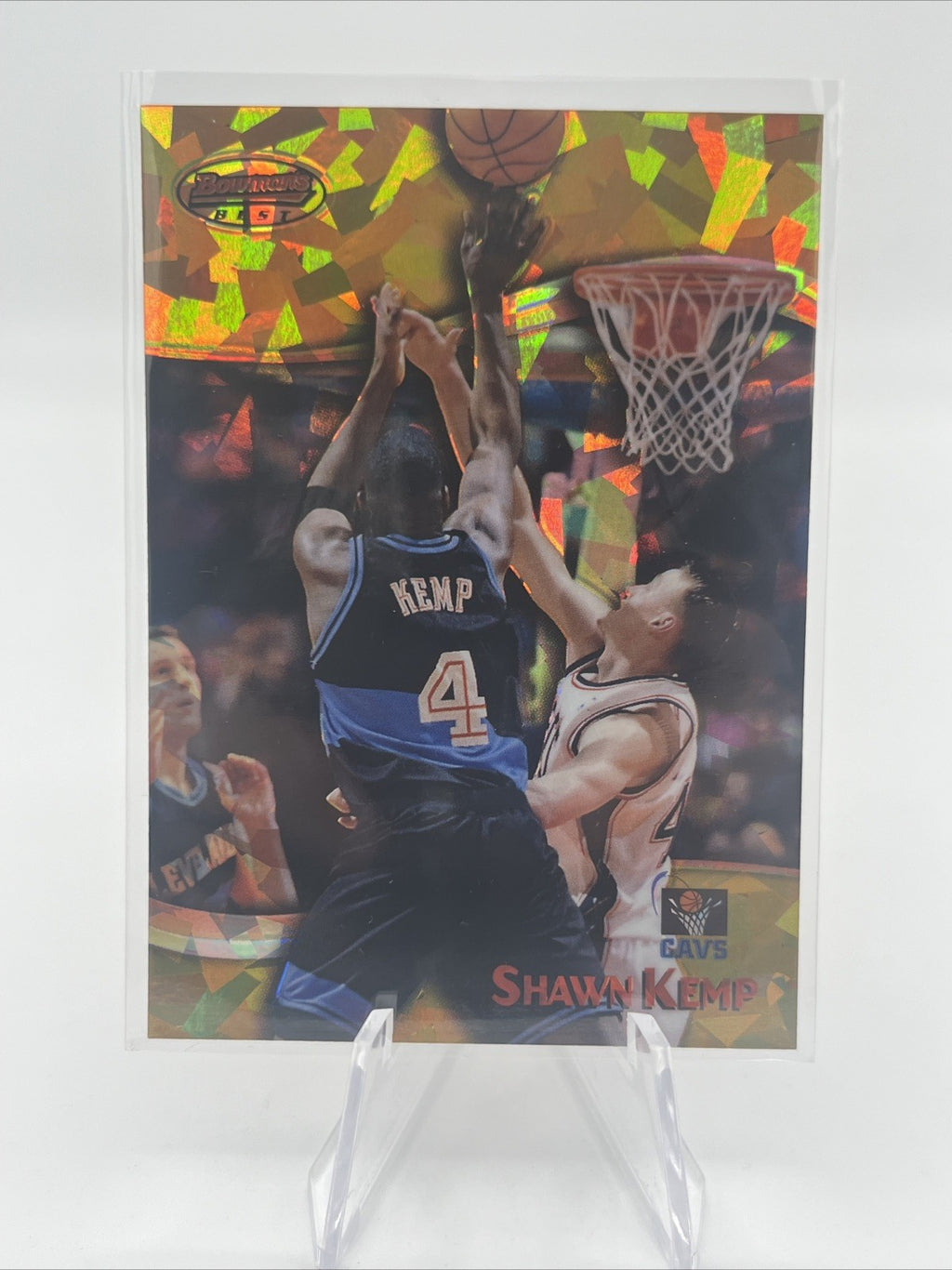 SHAWN KEMP 1998-99 BOWMAN'S BEST #89 ATOMIC REFRACTOR 48/100 CAVALIERS