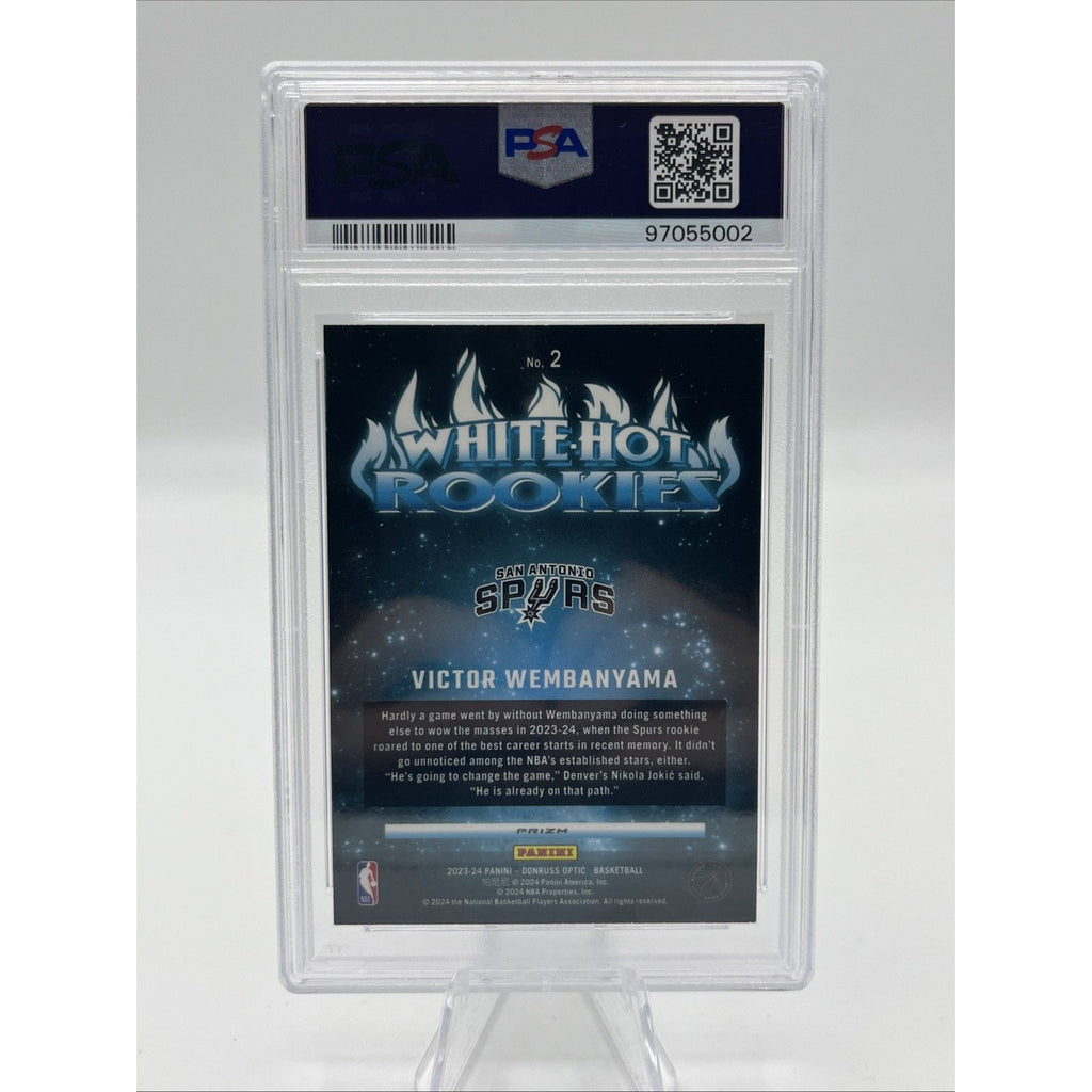 Panini 2023-24 Donruss Optic Victor Wembanyama #2 Holo PSA 9 Spurs