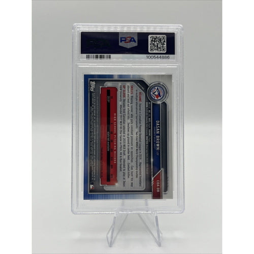 2019 Bowman Draft Chrome Gold Wave Refractor Auto /50 Dasan Brown PSA 10