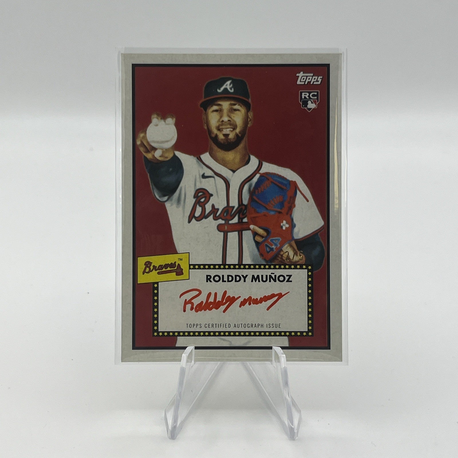 2026 Topps Series 2 Rolddy Munoz Red Throwback SSSP Auto #/5
