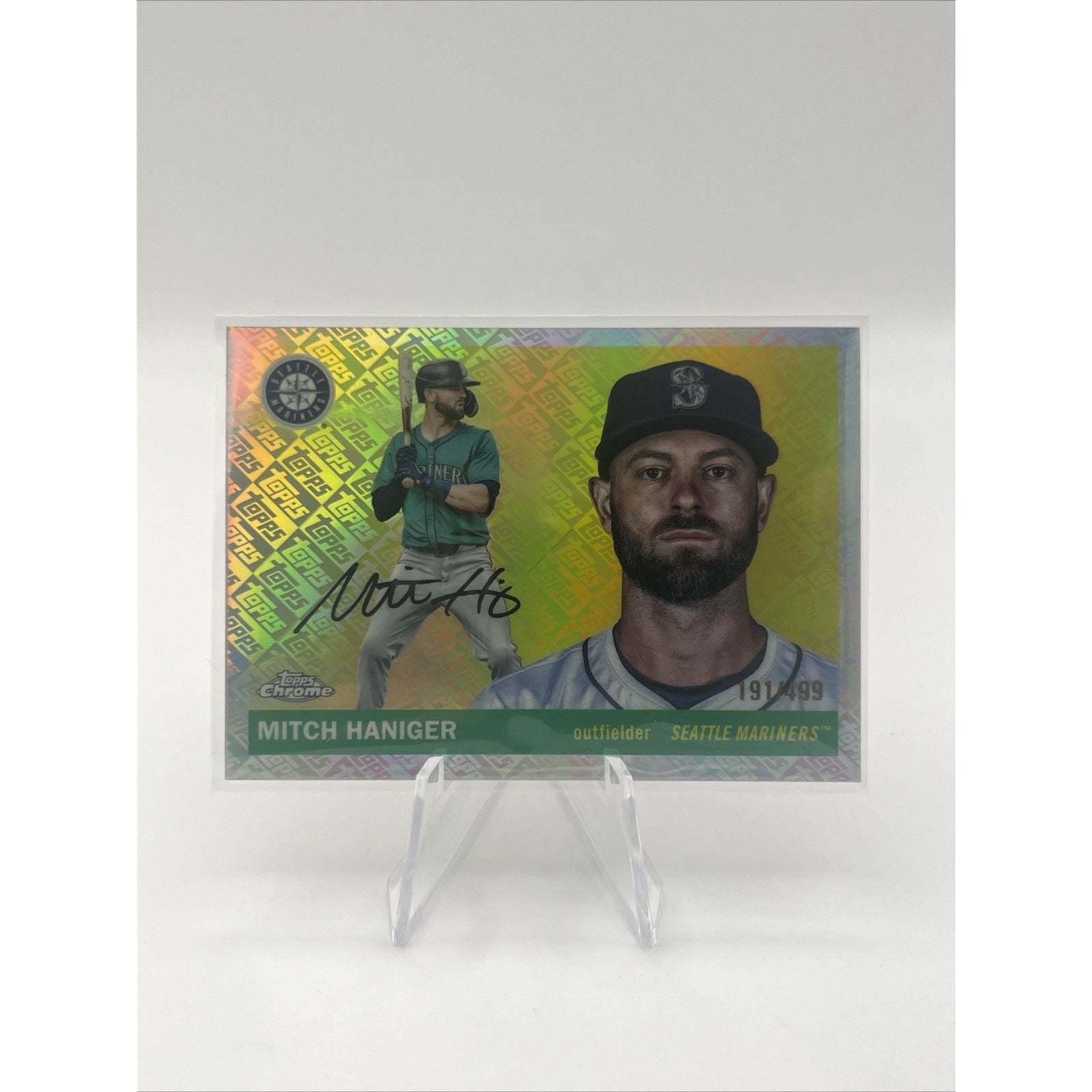 2025 Topps Chrome Platinum #105 Mitch Haniger Topps Refractors /499
