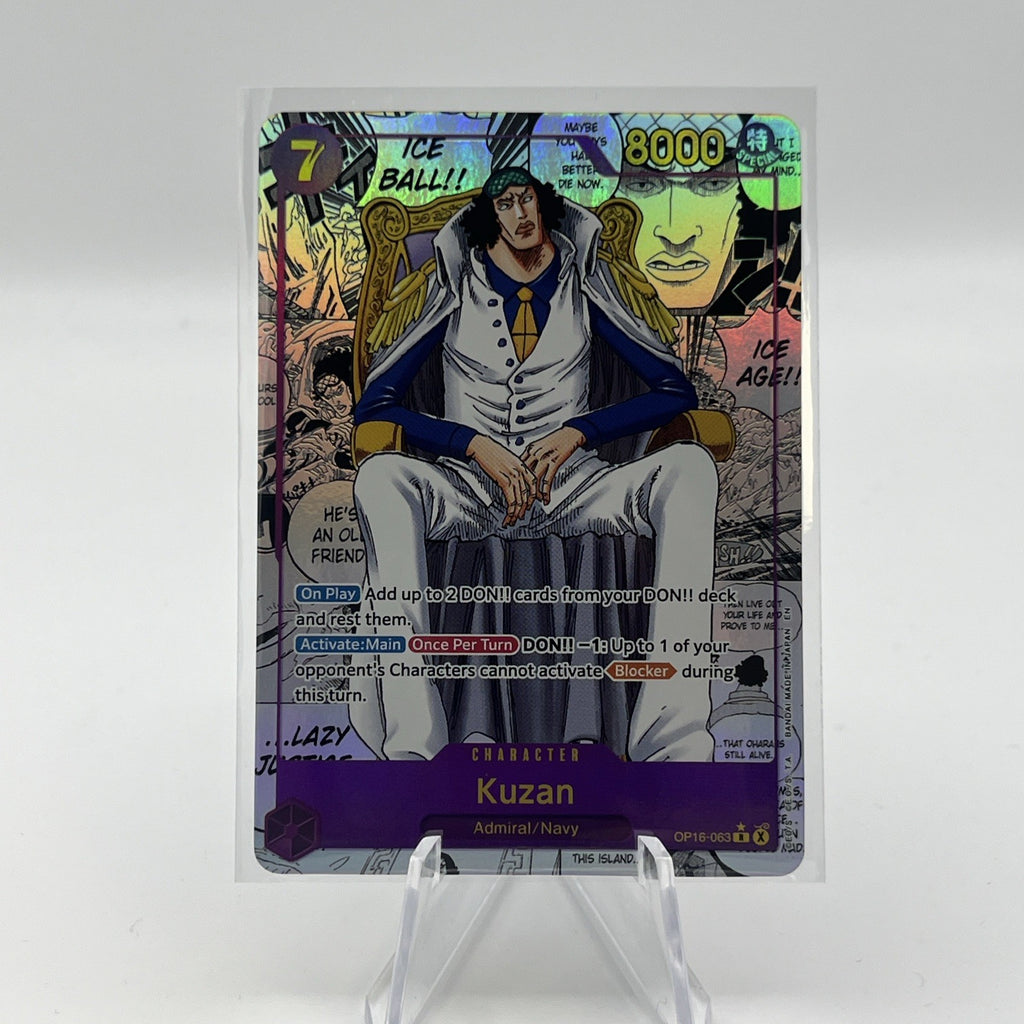 Kuzan Aokiji English Manga OP16-063 One Piece Card Game - The Time Of Battle