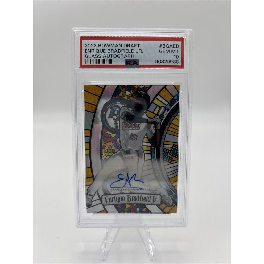 2023 Bowman Draft - Bowman Glass Autographs Enrique Bradfield #BGA-EB /99 PSA 10