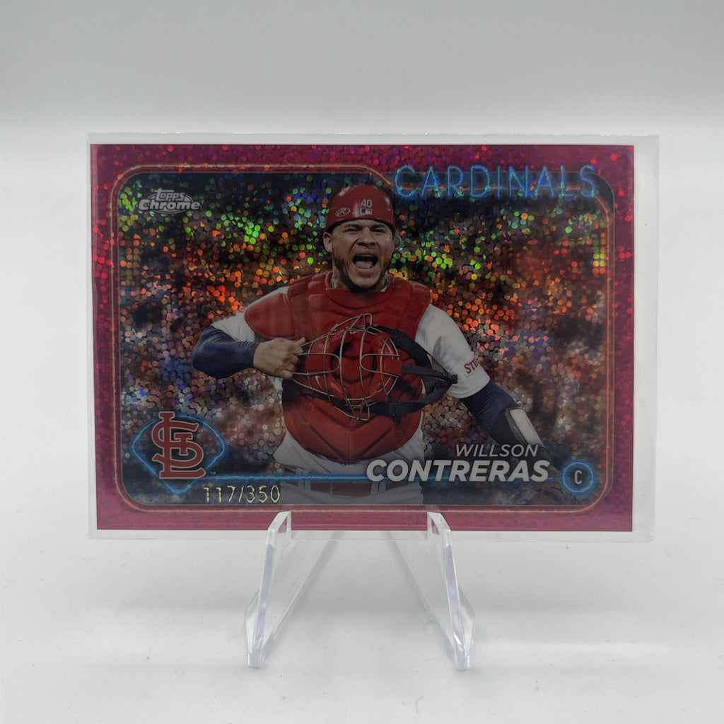 2024 Topps Chrome - Willson Contreras #234 Magenta Speckle Refractor #/350
