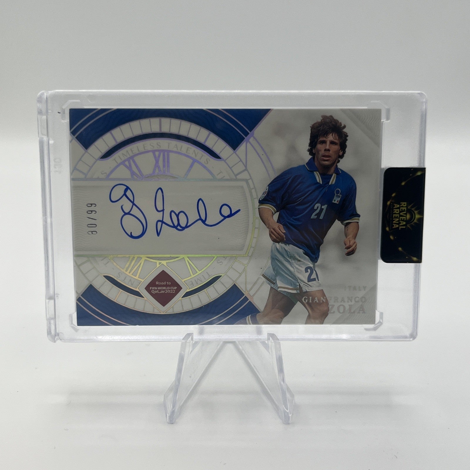 2022 Panini National Treasures FIFA - Gianfranco Zola Timeless Talents Auto #/99