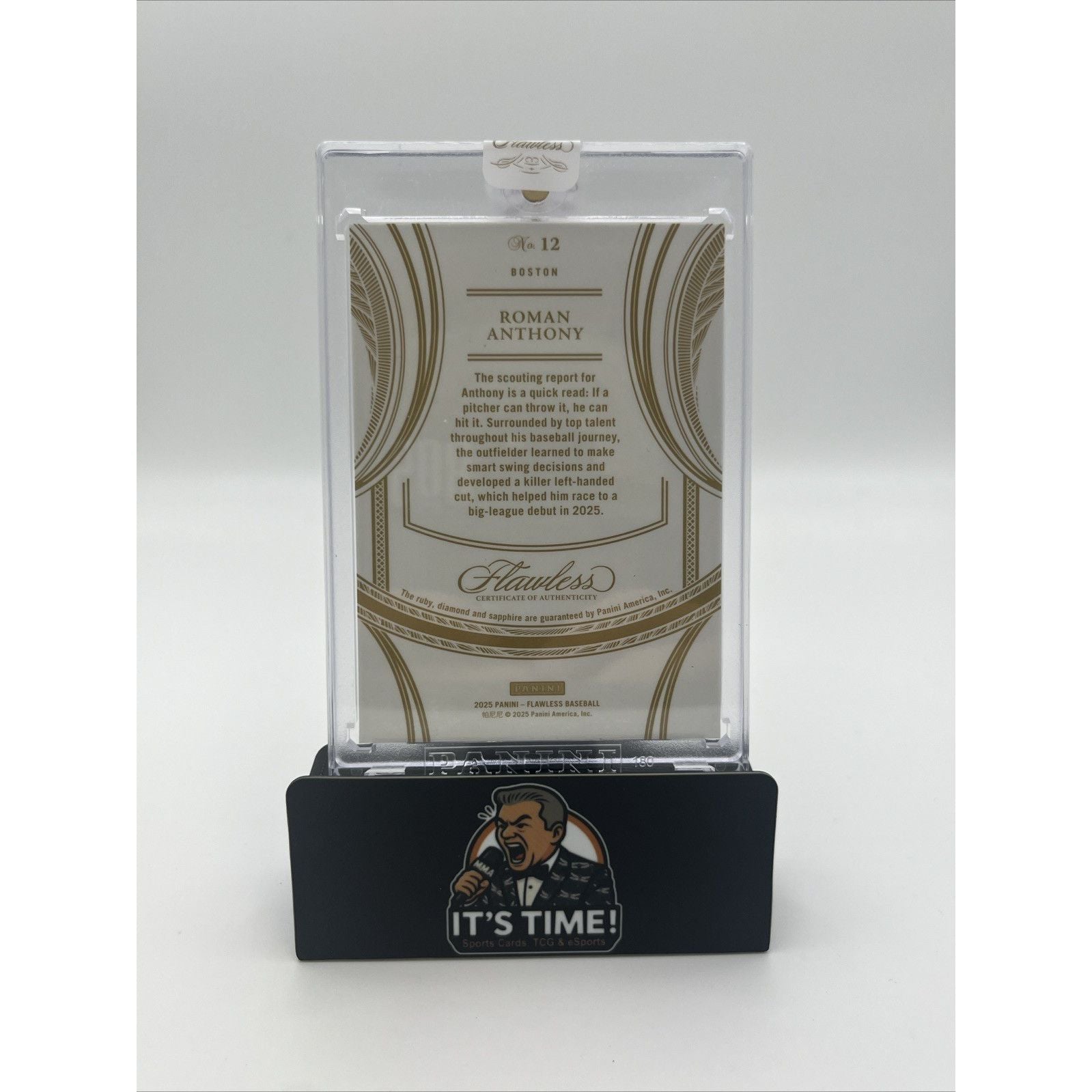 2025 Flawless Roman Anthony Red White & Blue Diamond /25 #12  Rookie RC Red Sox