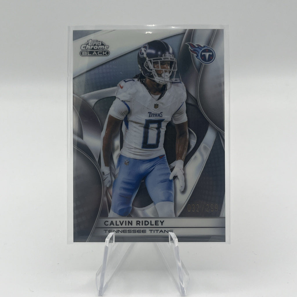 2025 Topps Chrome Black #97 Calvin Ridley Refractor /299