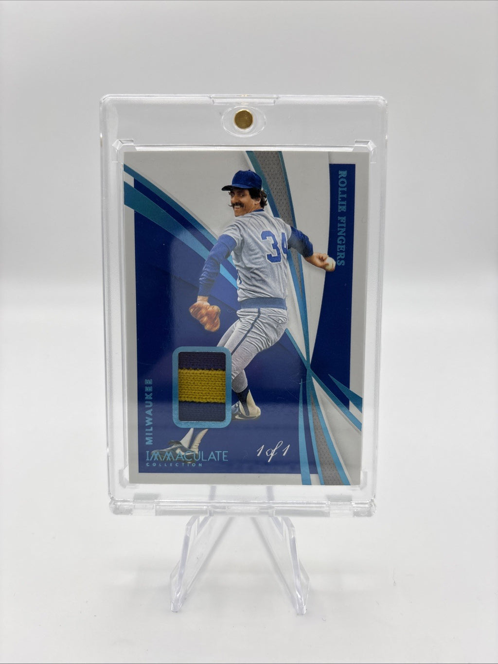 2021 panini immaculate Rollie Fingers Platinum 1/1 Relic 