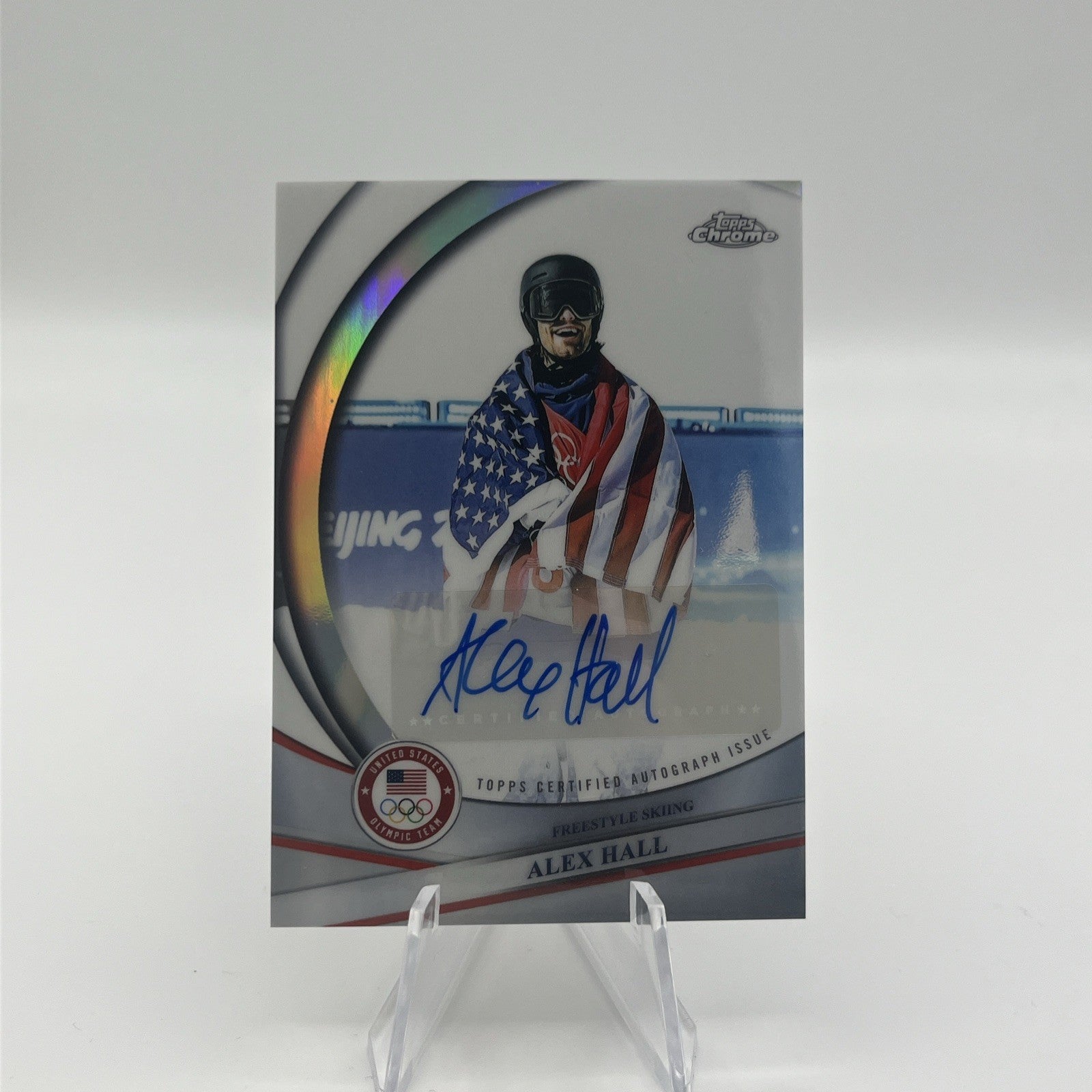 2026 Topps Chrome U.S. Olympic & Paralympic - Alex Hall #BCA-AHA REFRACTOR AUTO
