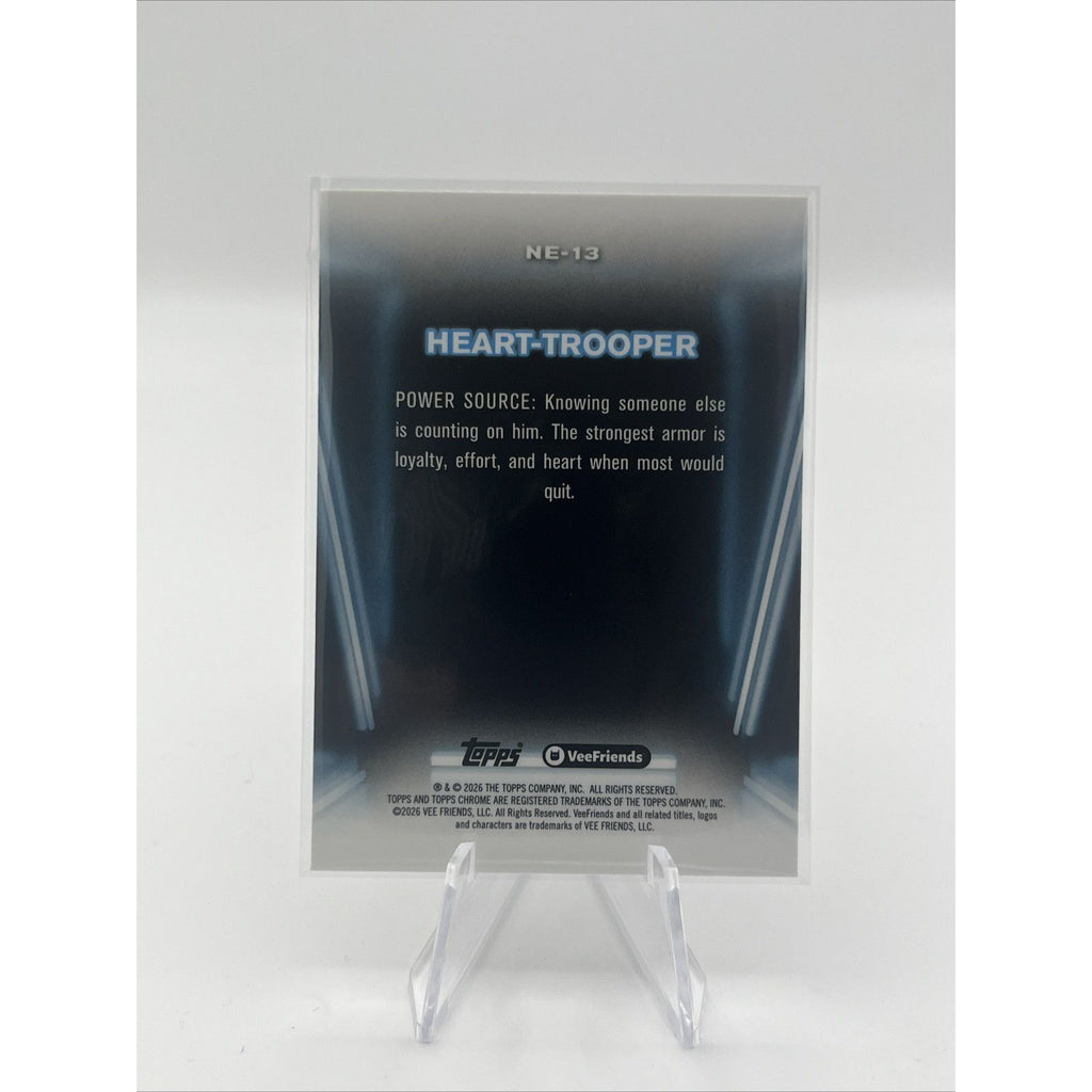 Topps Chrome VeeFriends 2026 Neon Lights Heart Trooper Insert #NE-13 