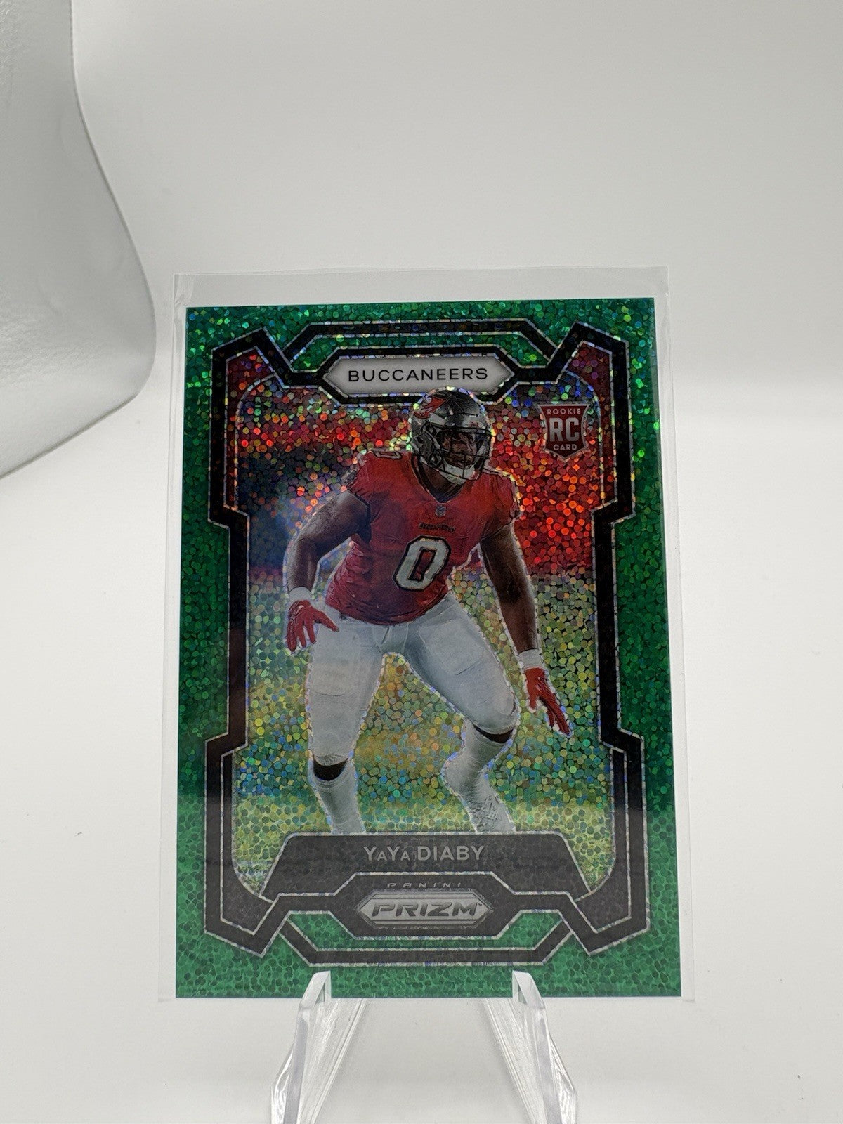 YaYa Diaby Rookie SSP /8 - 2023 Prizm, Green Sparkle #394