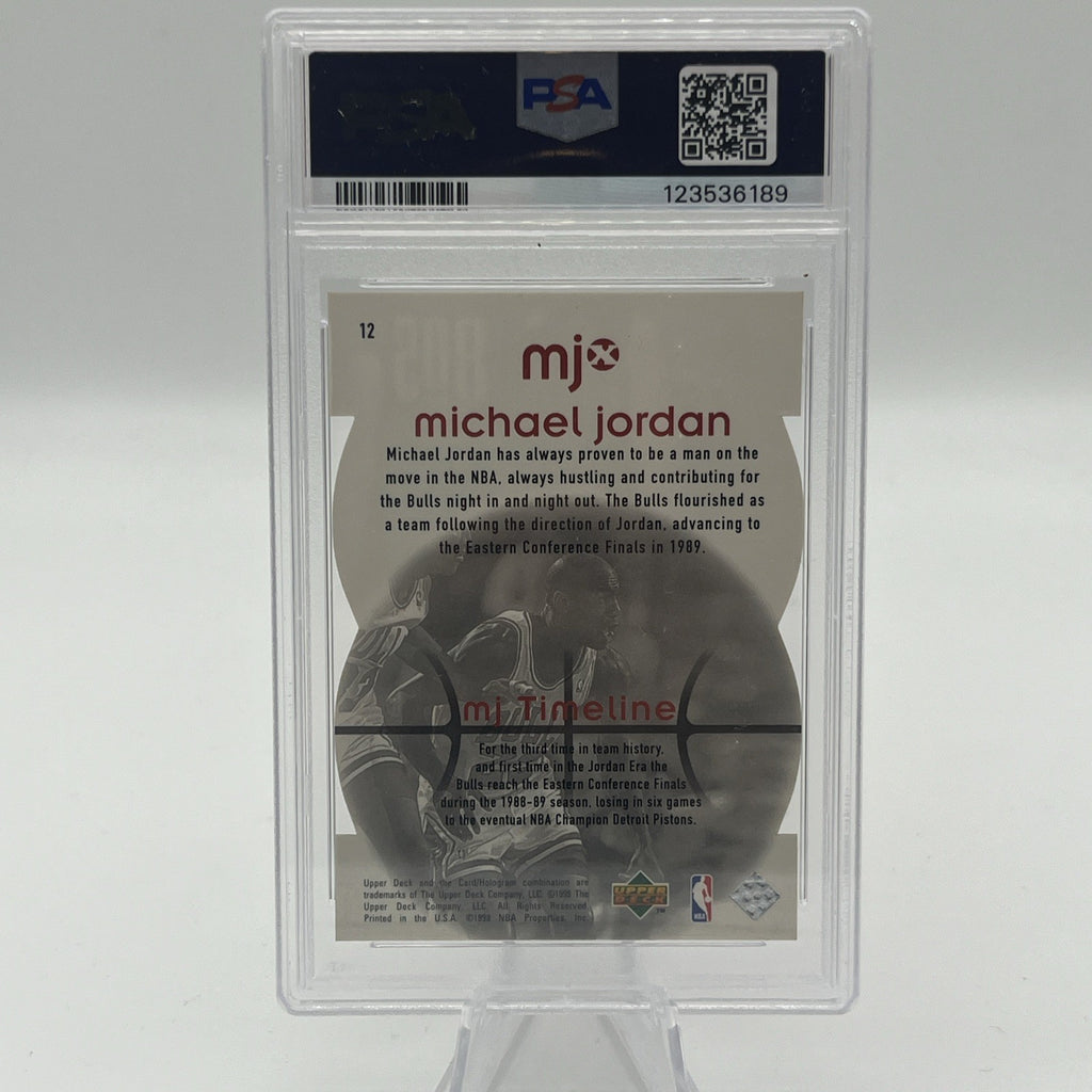 1998 Upper Deck MJx Michael Jordan #12 Timepieces Red #/2300 PSA 7 