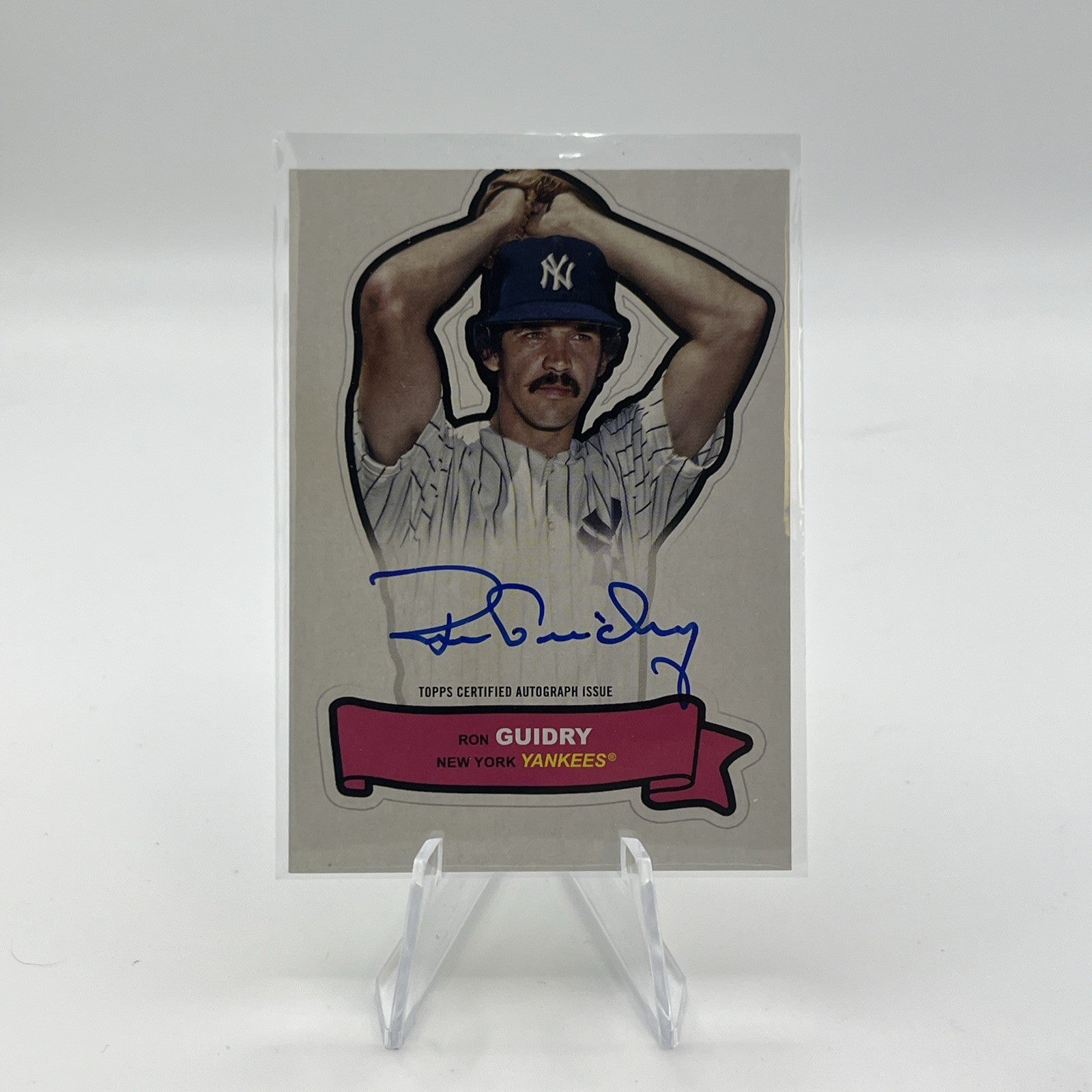 2024 Topps Archives - 1968 Topps Action All-Stars Autographs Ron Guidry #68AA-RG