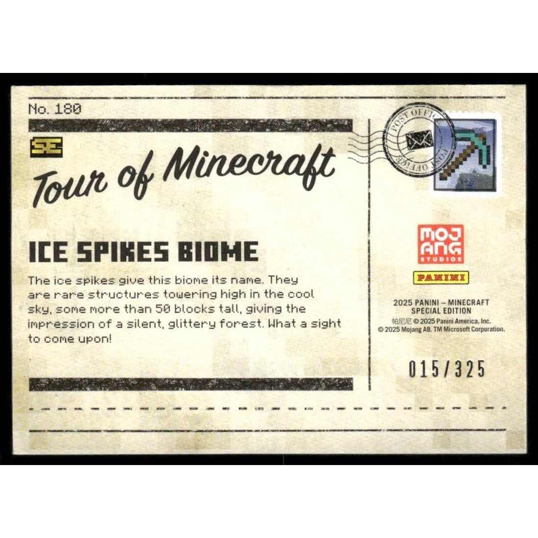 2025 Panini Minecraft 15th Anniversary #180 Greetings from Badlands Biom #/325