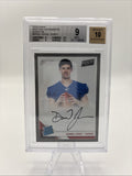 2019 Panini RPS Next Day - Signatures Daniel Jones “Platinum” (#6/7) BGS 9/10