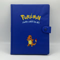 Pokémon Charmander Binder Folder Blue Snap Case Gotta Catch ’Em All Vintage 90s