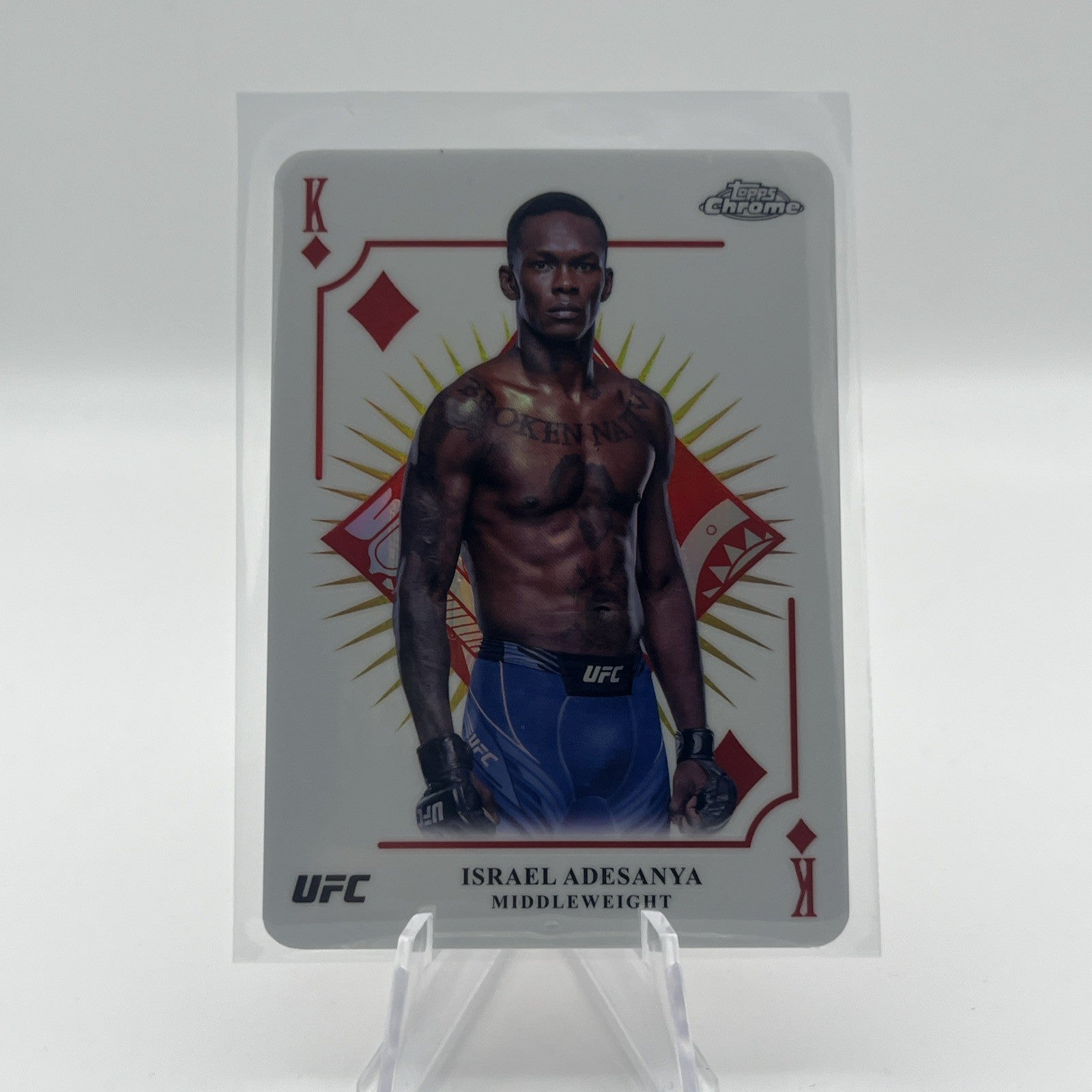 2024 UFC Topps Chrome Kings and Queens Israel Adesanya SSP