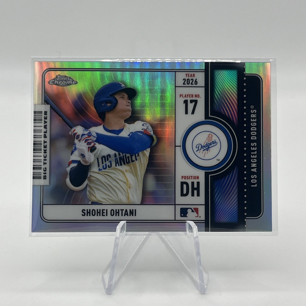 Topps Chrome 2026 Shohei Ohtani Dodgers MLB Big Ticket Players Refractor #BTP-3