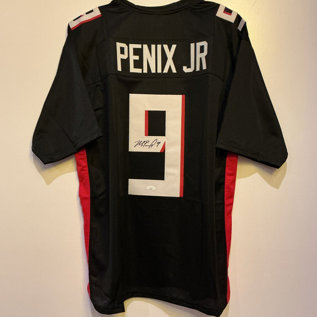 MICHAEL PENIX JR Signed Auto Atlanta Falcons #9 Jersey Black JSA Certified