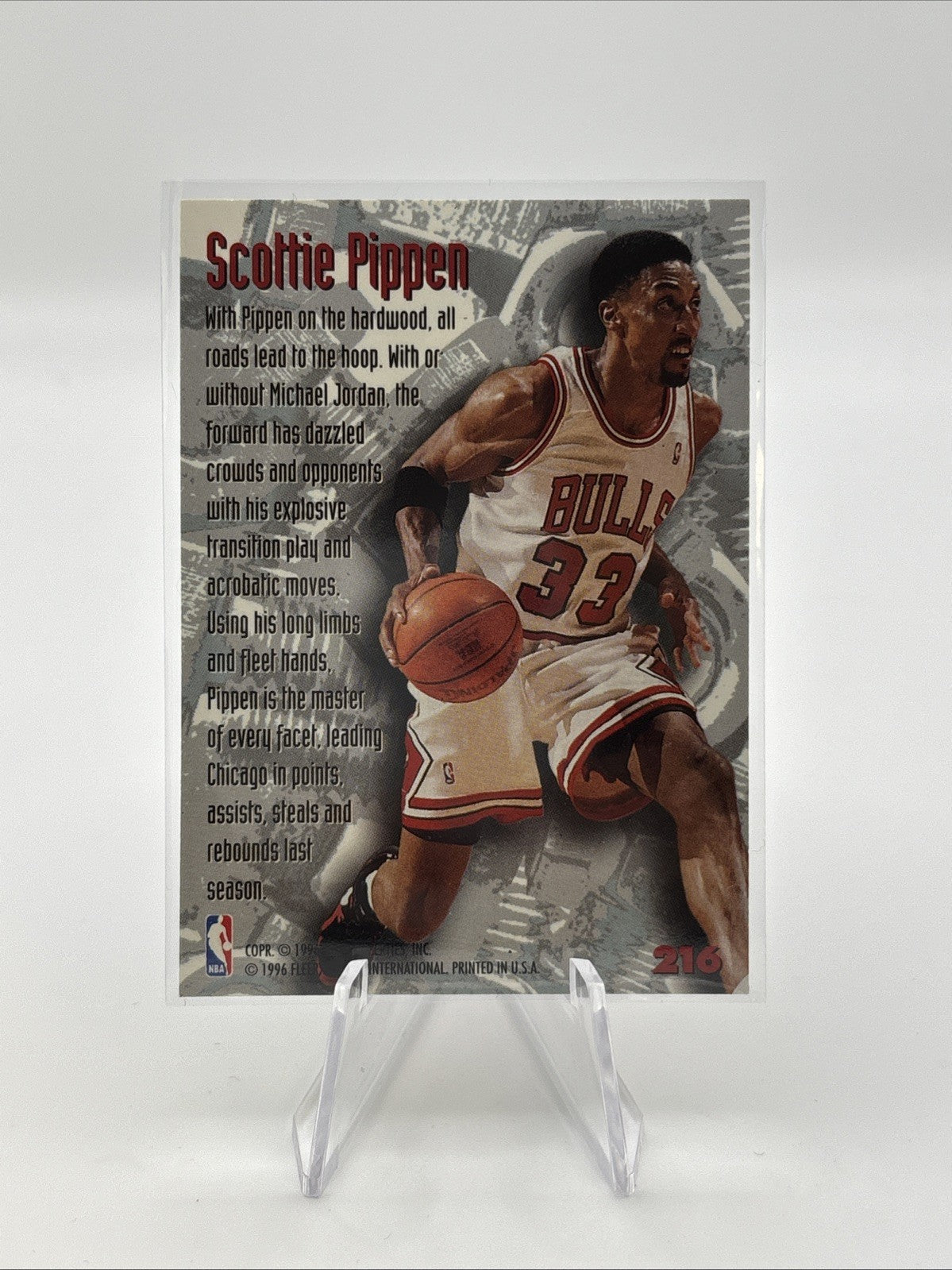 1995-96 Fleer Metal - Nuts & Bolts Scottie Pippen #216