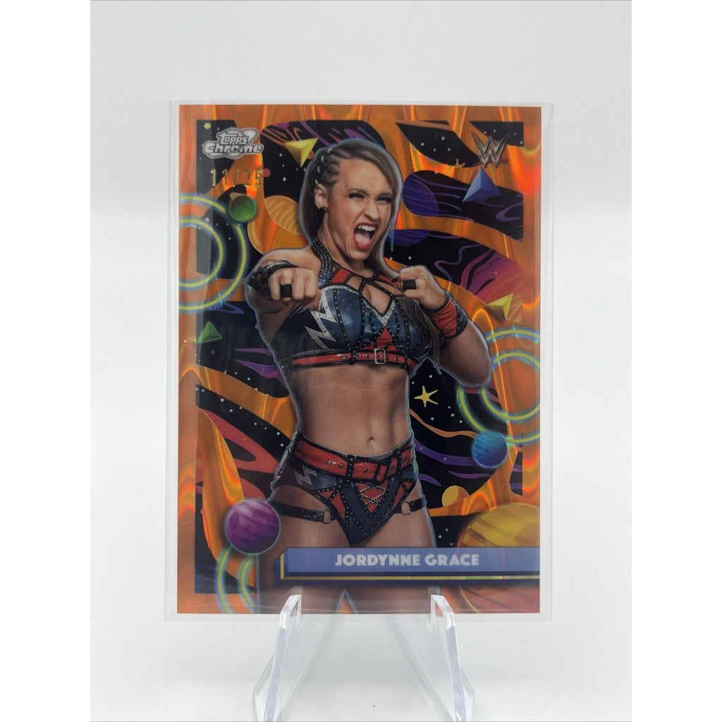 2026 Topps Cosmic Chrome Jordynne Grace Orange Galactic /25