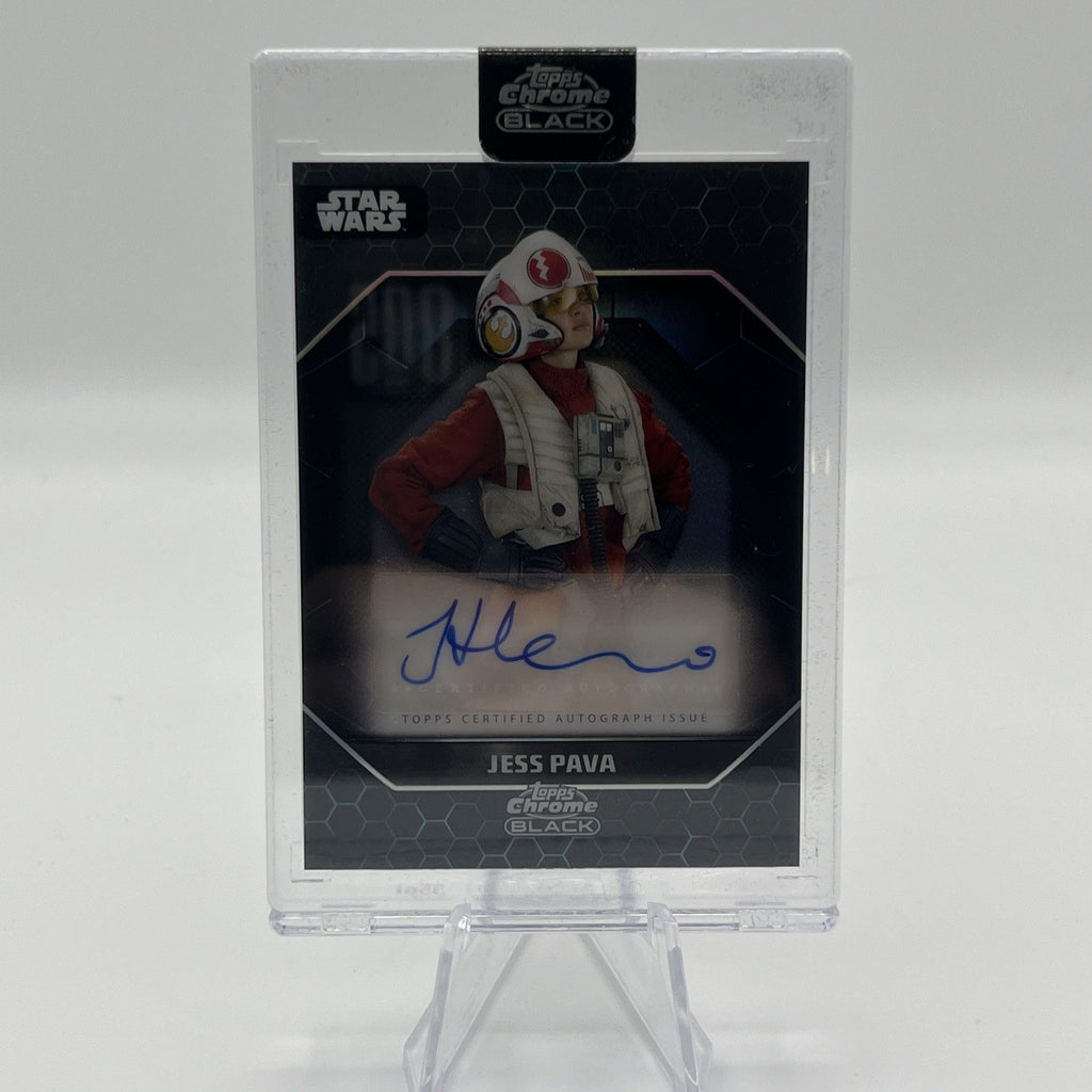 2024 Topps Chrome STAR WARS BLACK JESSICA HENWICK AUTOGRAPH JESS PAVA ALS-JH