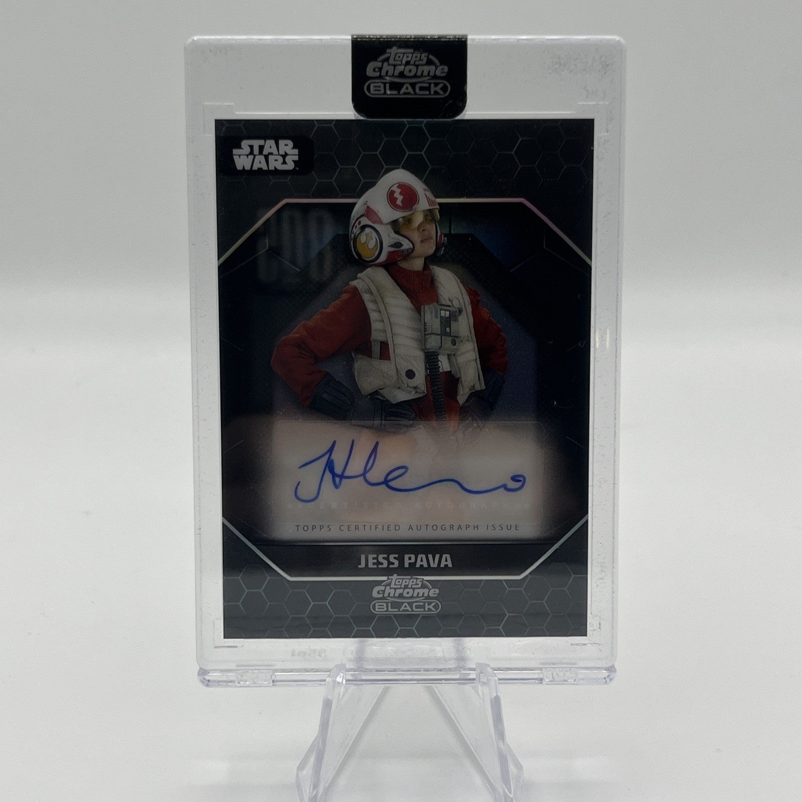 2024 Topps Chrome STAR WARS BLACK JESSICA HENWICK AUTOGRAPH JESS PAVA ALS-JH