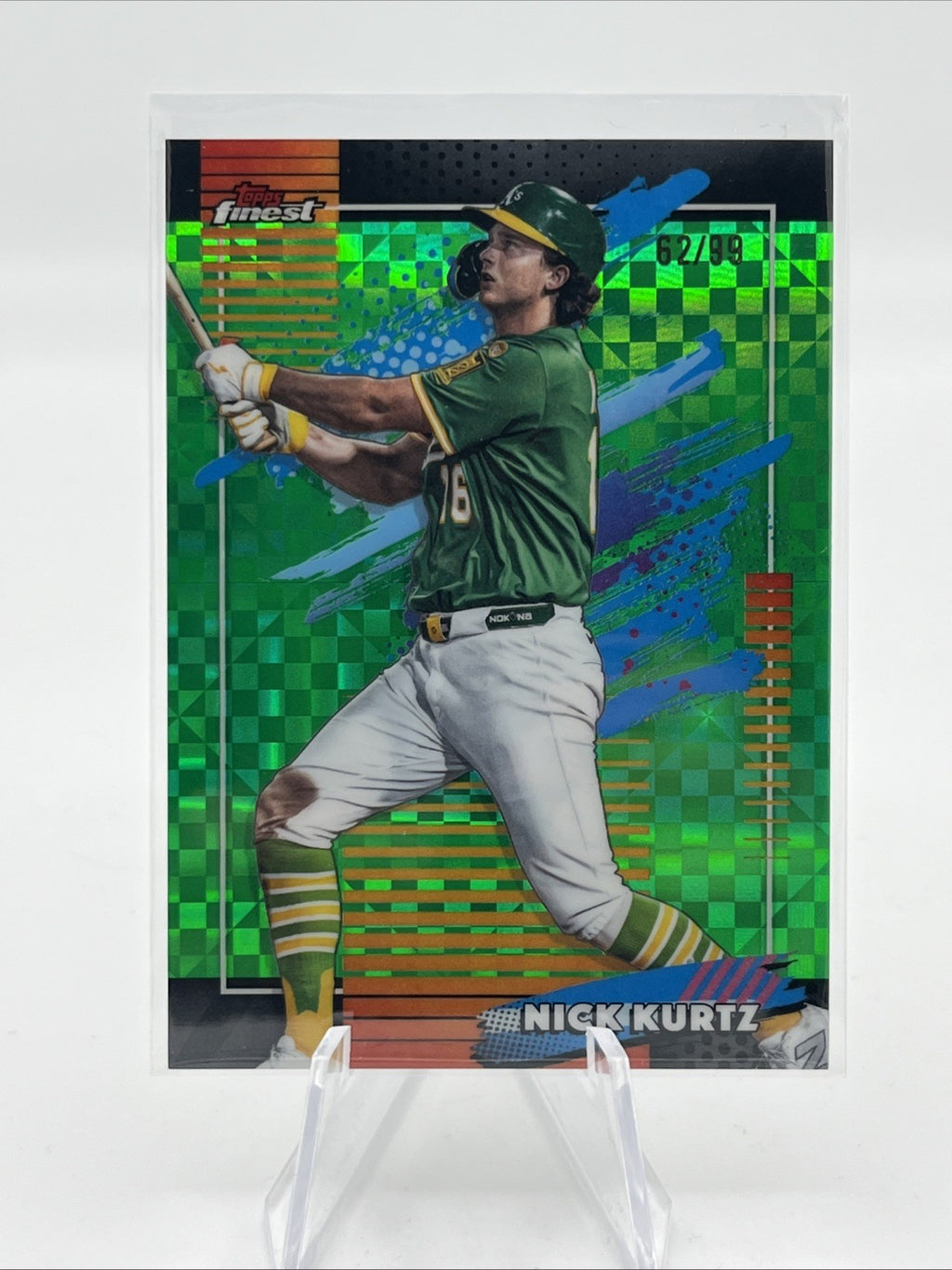 2026 Topps Finest Nick Kurtz Uncommon Green  X-Fractor /99