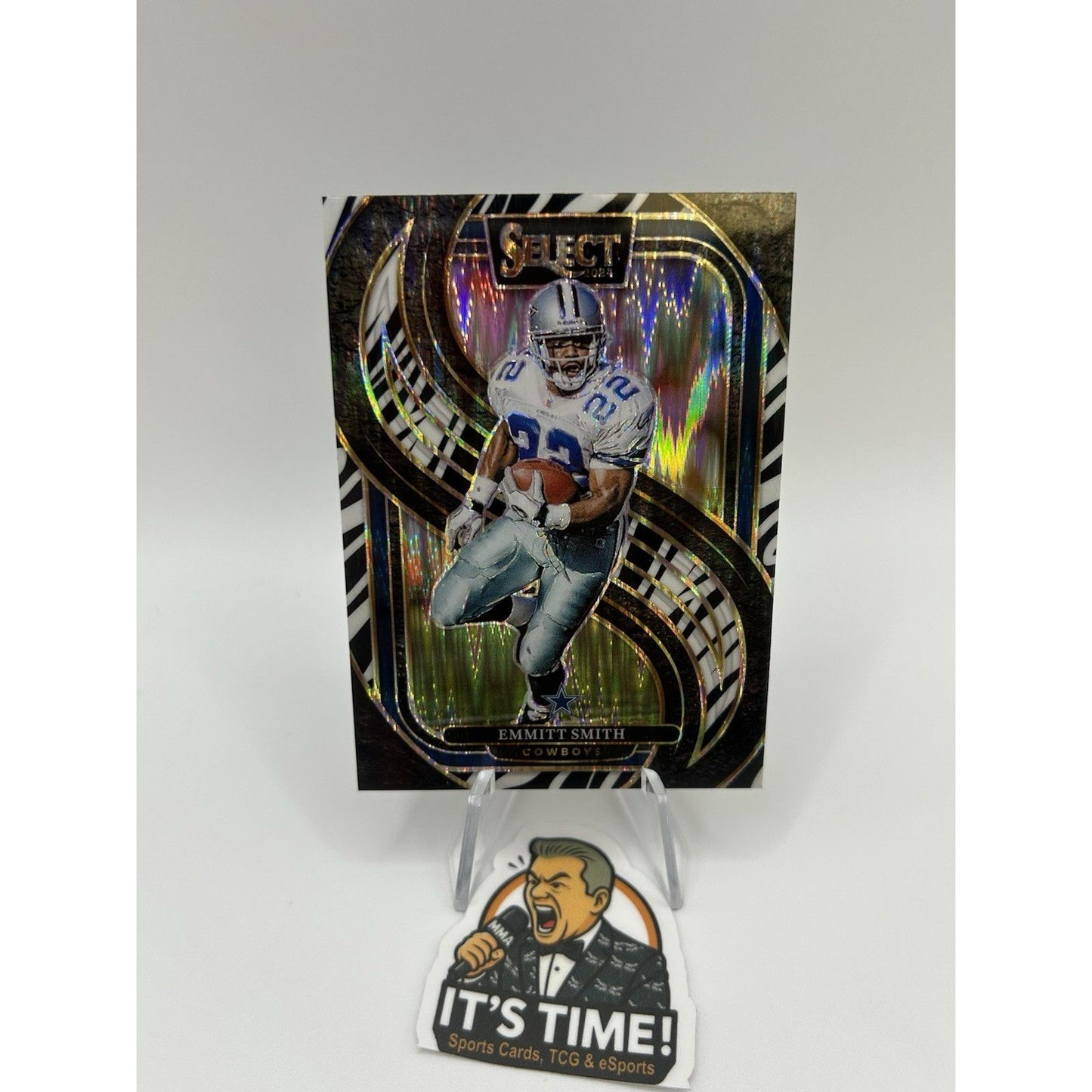 2024 Panini Prizm Emmitt Smith Zebra Shock Cowboys SSP Case Hit