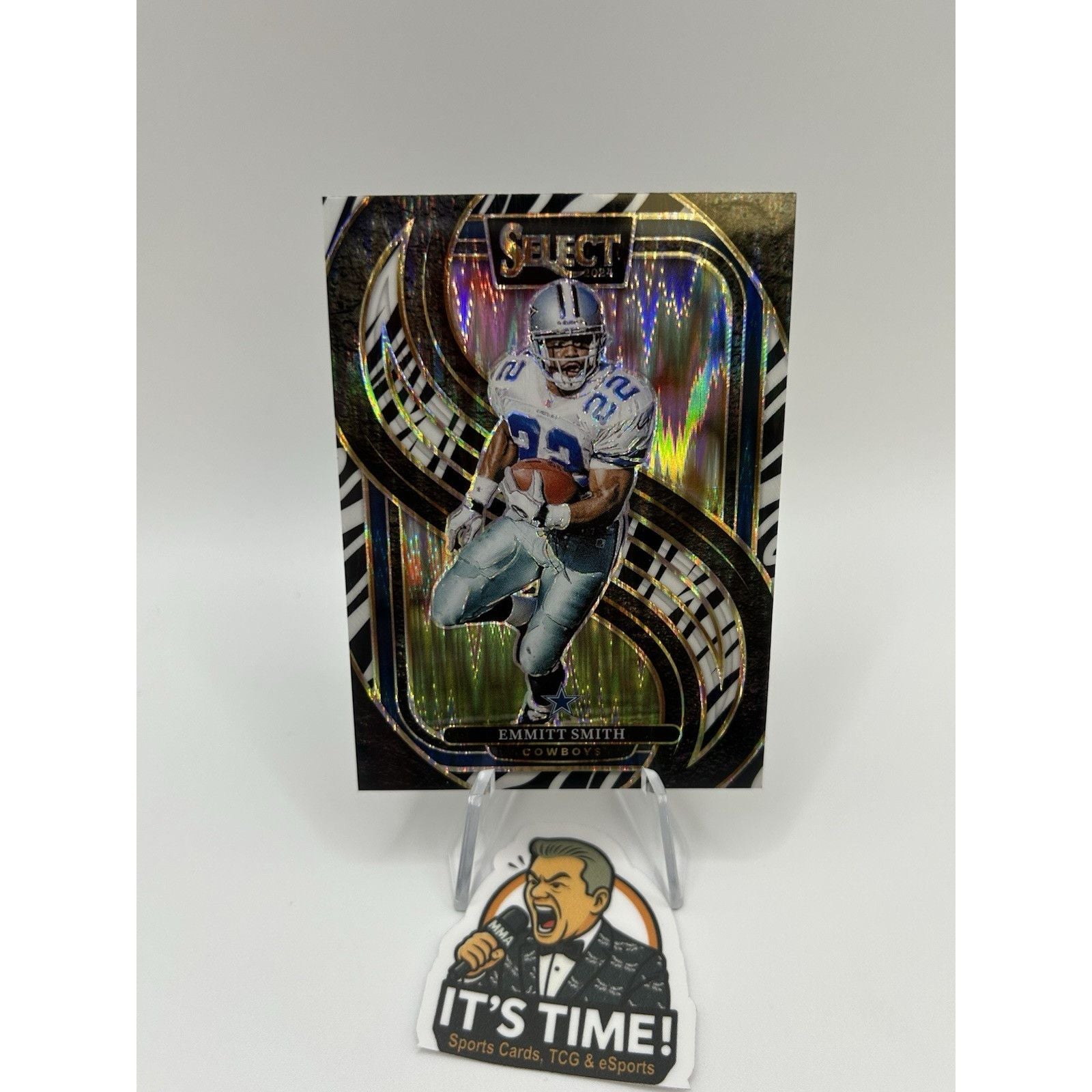2024 Panini Prizm Emmitt Smith Zebra Shock Cowboys SSP Case Hit