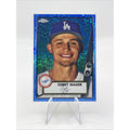 Corey Seager 2021 Topps Chrome Platinum Blue Mini-Diamond Refractor #224 /199