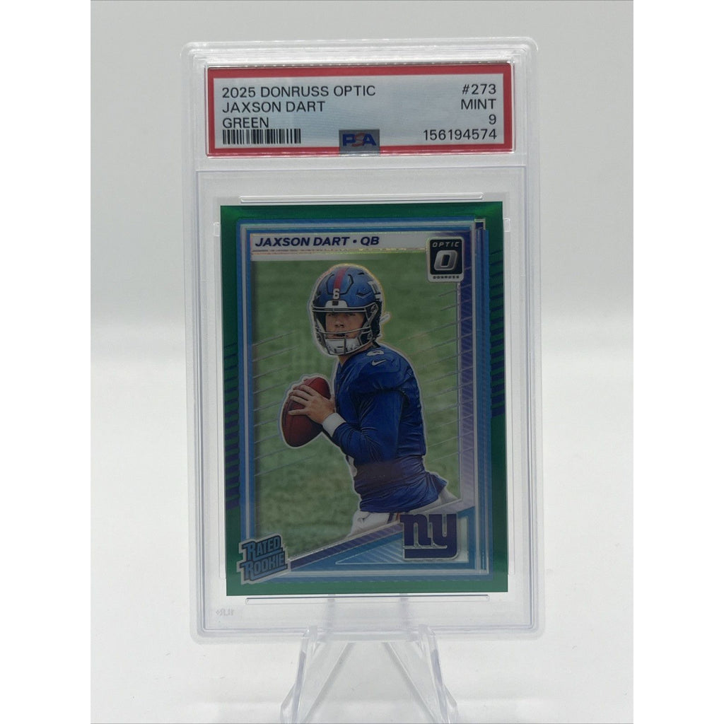 2025 Jaxson Dart Panini Donruss Optic - Rated Rookie Green /5 Rookie Psa 9 