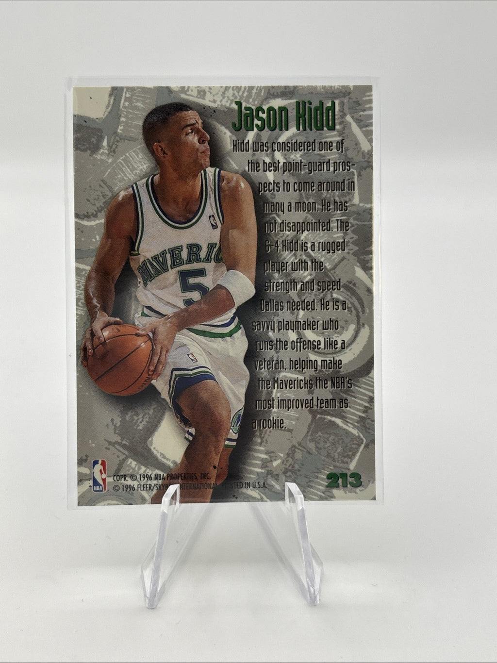 1995-96 Fleer Metal - Nuts & Bolts Jason Kidd #213