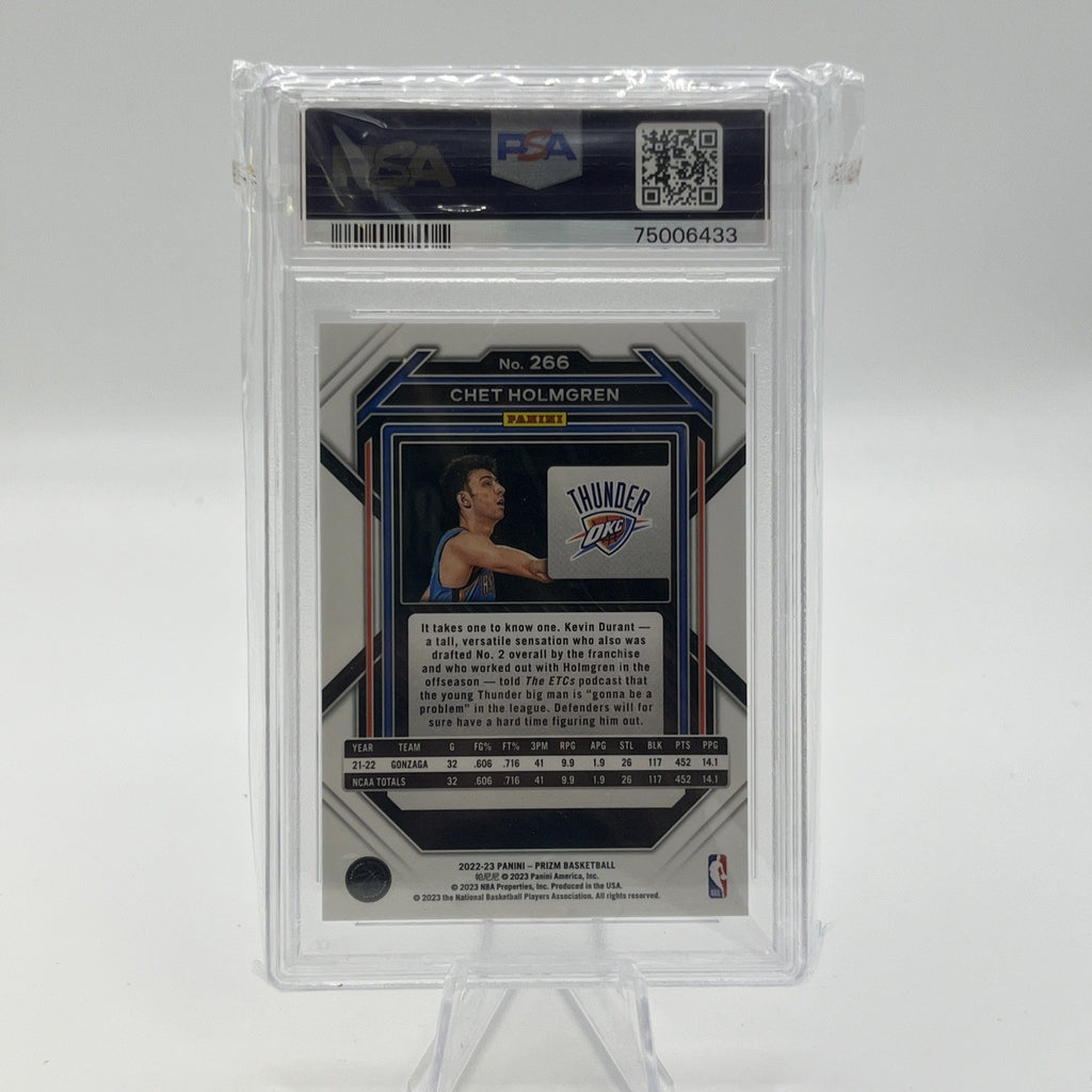 2022 Panini Prizm Chet Holmgren PSA 9