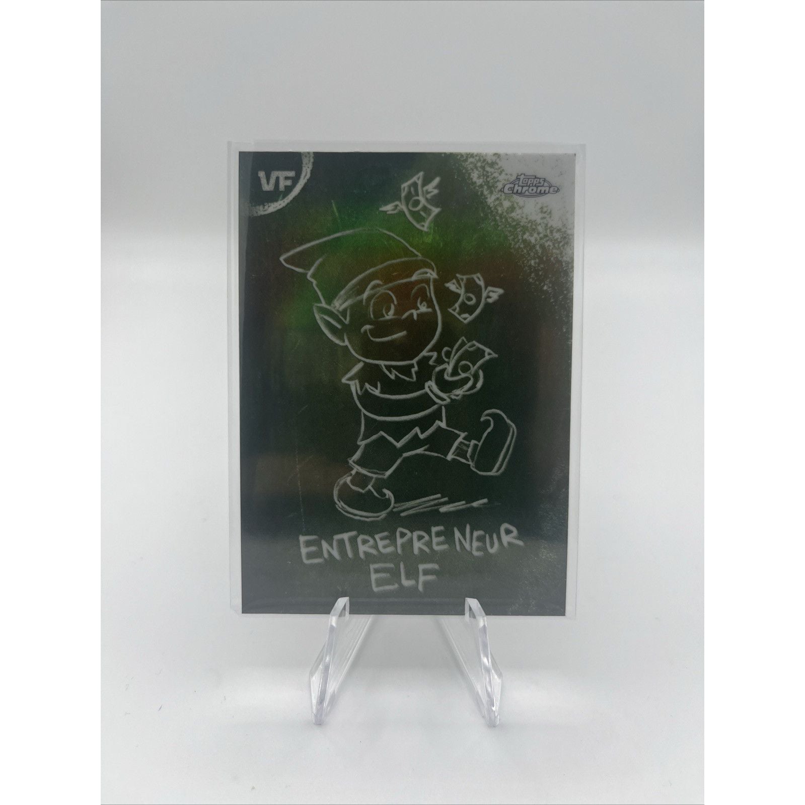 2026 Topps Veefriends Chrome Entrepreneur Elf Chalkboard Insert