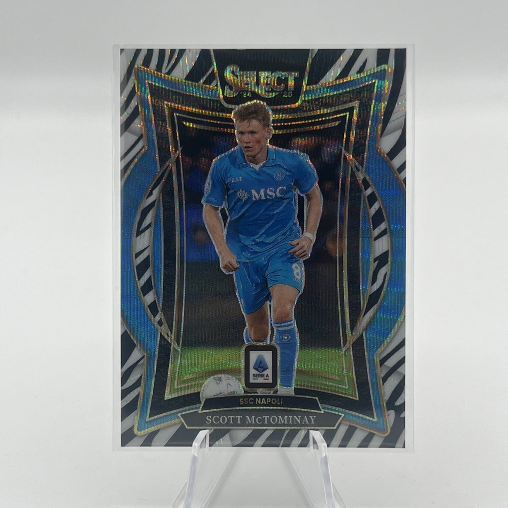 2024-25 Panini Select Serie a - Terrace Scott McTominay #69 Zebra Prizm