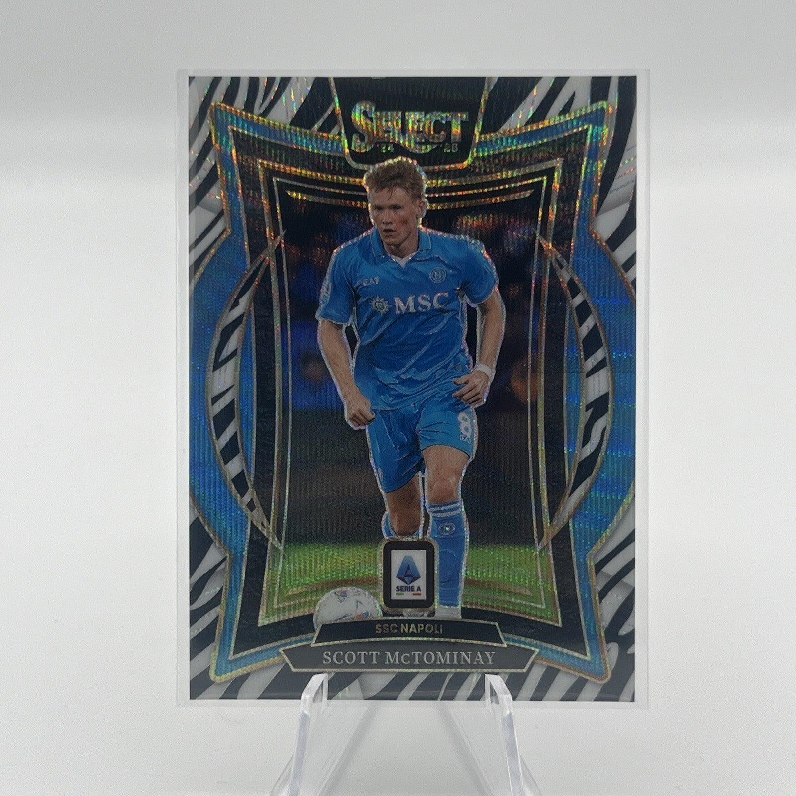 2024-25 Panini Select Serie a - Terrace Scott McTominay #69 Zebra Prizm