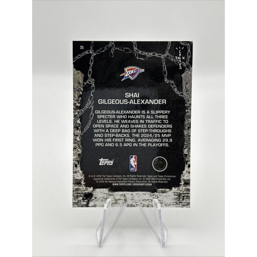 2025-26 Topps Chrome Cactus Jack - Shai Gilgeous-Alexander #35