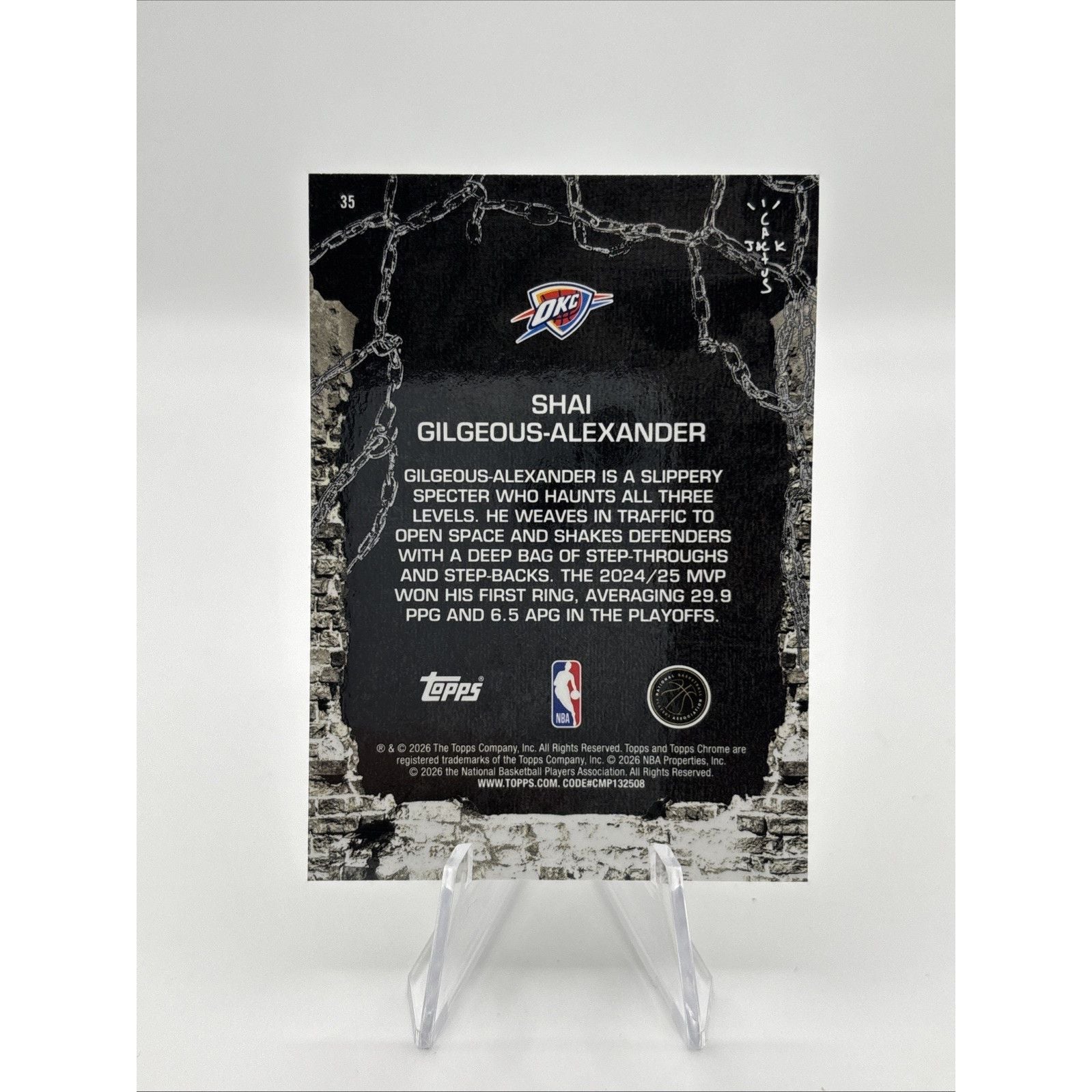 2025-26 Topps Chrome Cactus Jack - Shai Gilgeous-Alexander #35