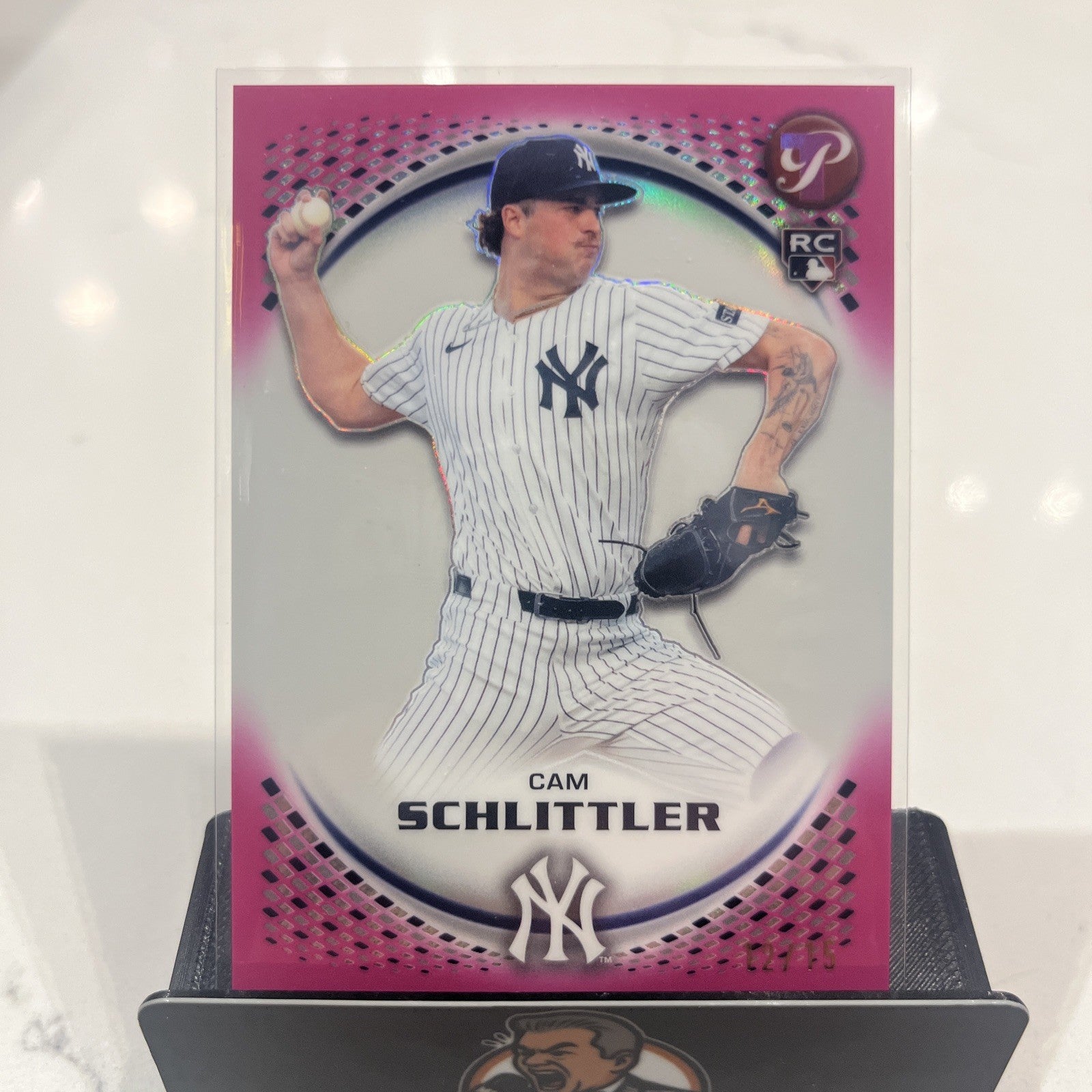 2026 Topps Pristine Cam Schlittler RC Pink Refractor #/15 Yankees #14