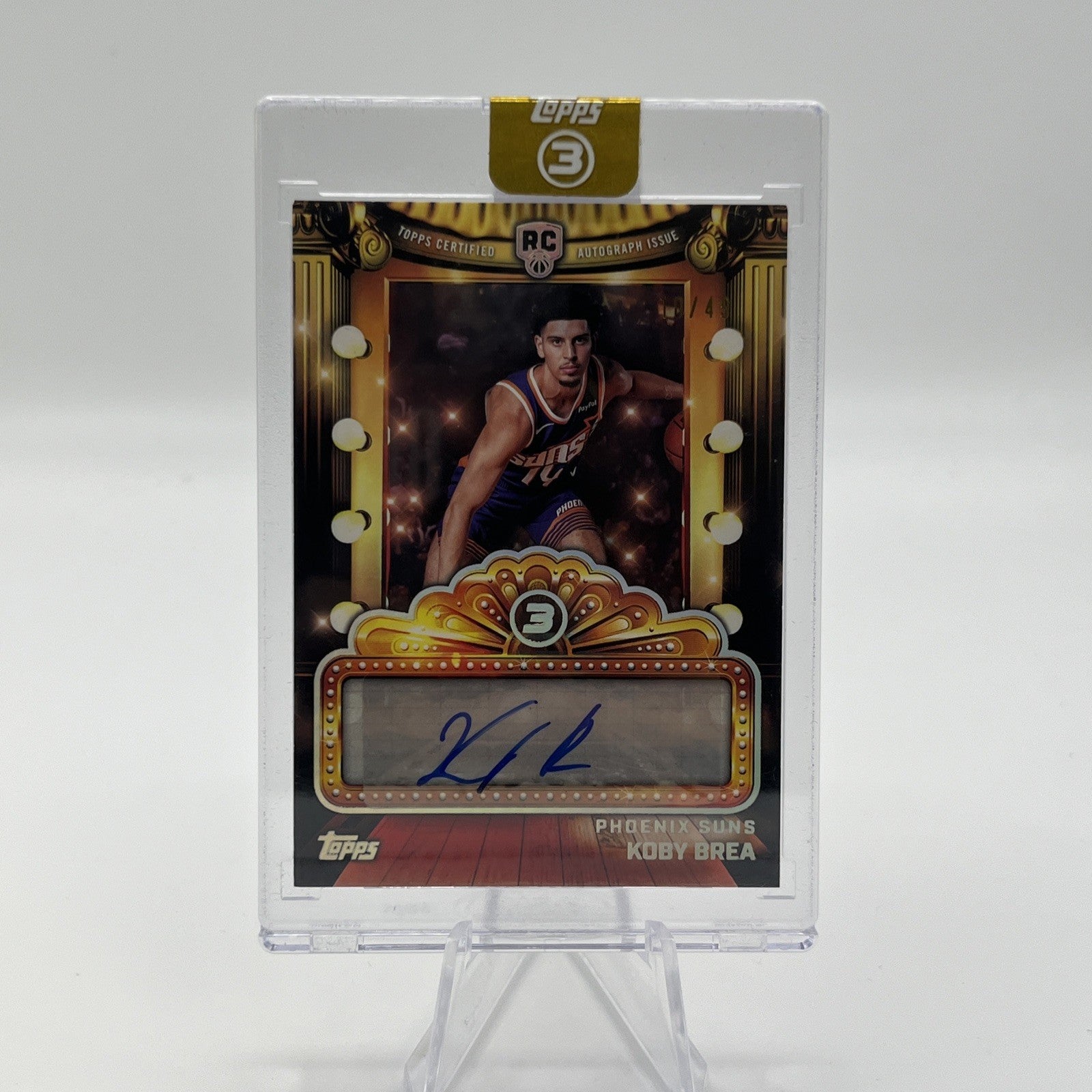 2025-26 Topps 3 - Koby Brea Next Feature Signatures #/49