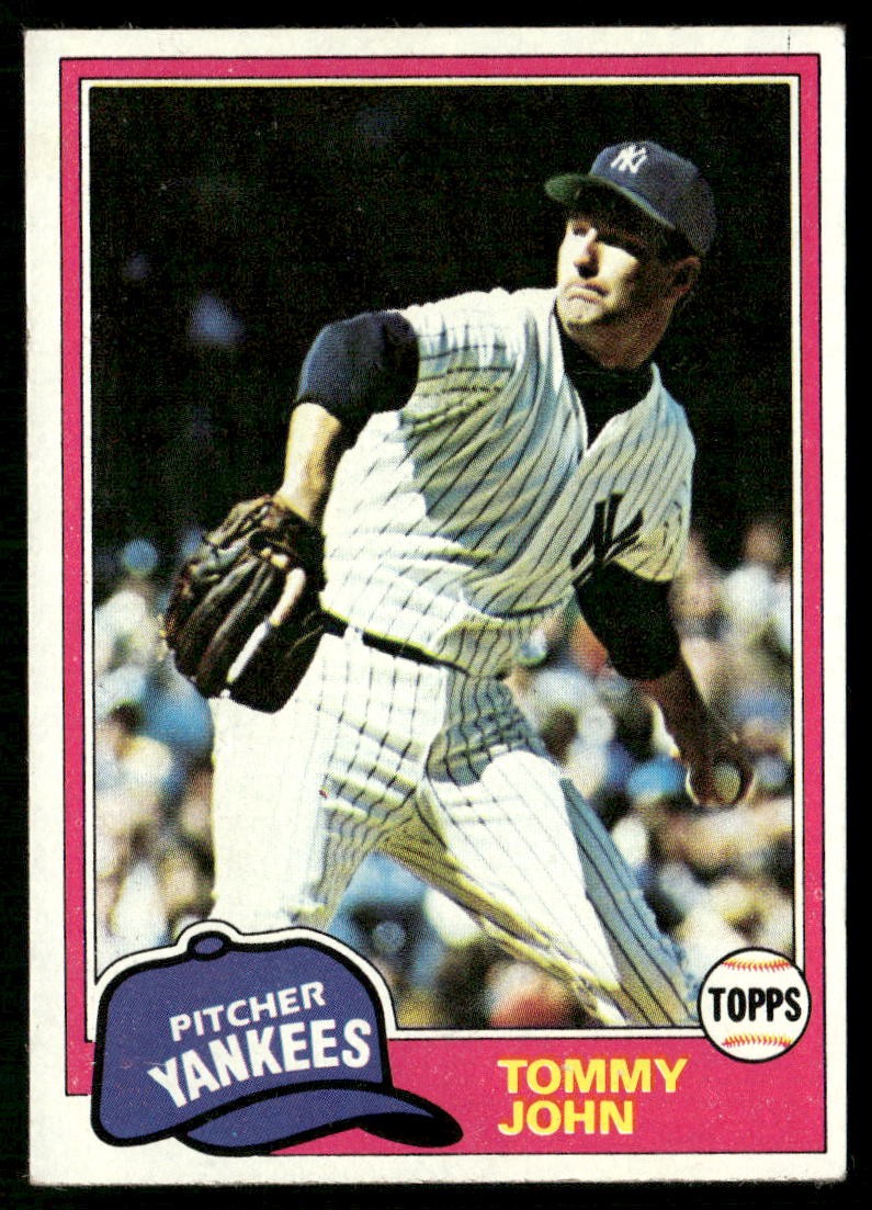 1981 Topps #550 Tommy John